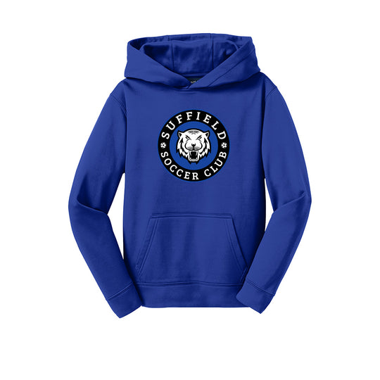 Suffield Soccer Club Youth Tech Hoodie