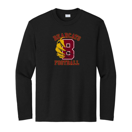 Bearcats Football Youth Long Sleeve Competitor Tee