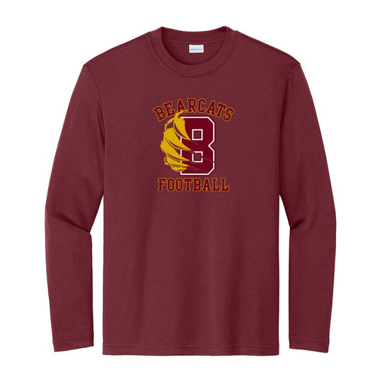 Bearcats Football Youth Long Sleeve Competitor Tee