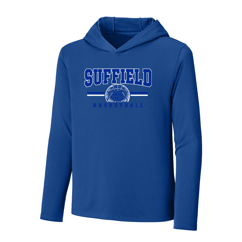 Suffield Travel "Court" Youth LS T-Shirt Hoodie